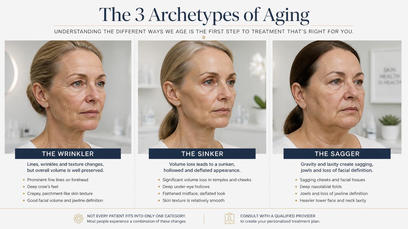 Woman with visible fine lines around her eyes, touching her face — representing the natural signs of skin ageing the Skin Longevity Program addresses