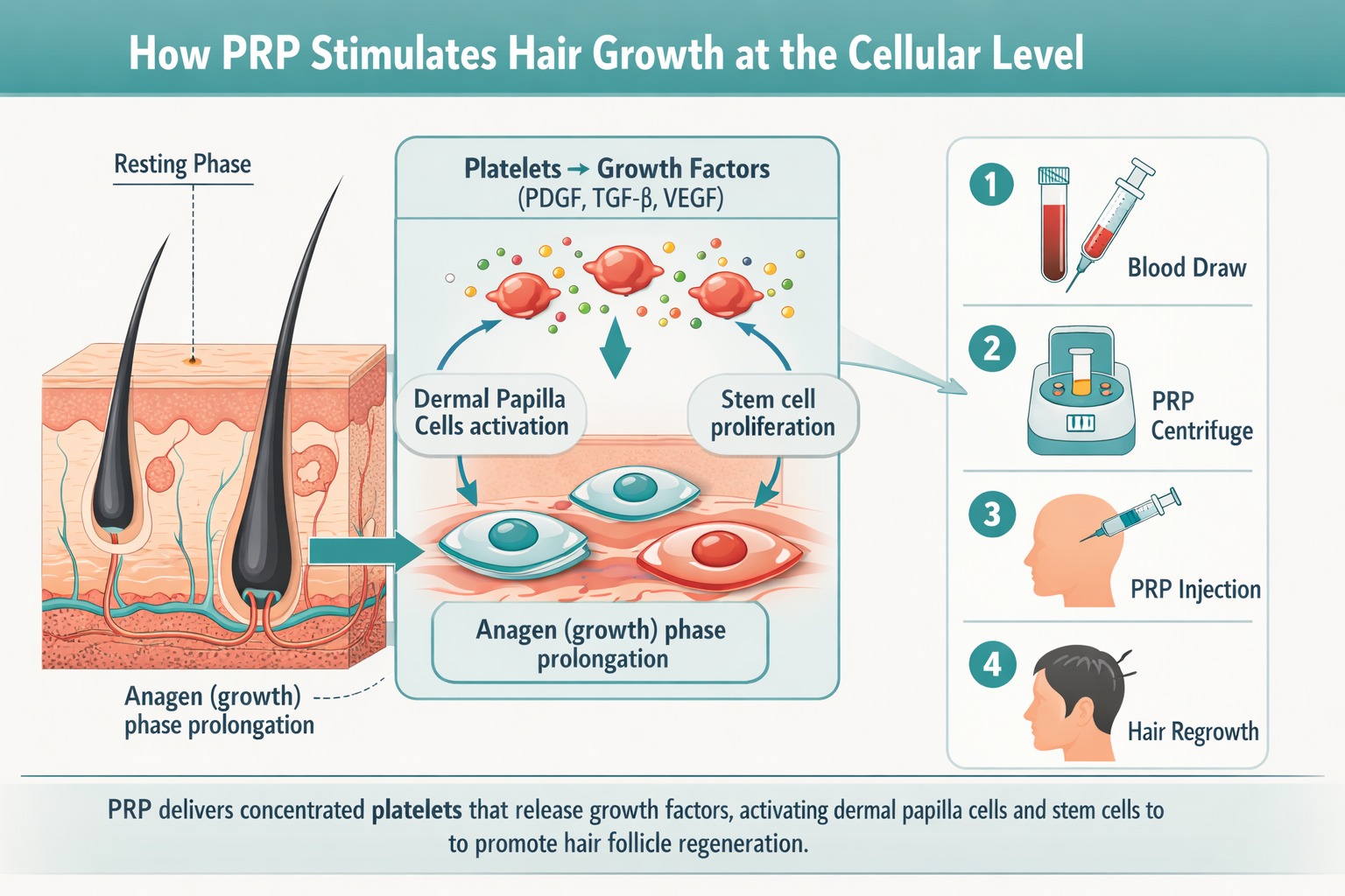 PRP Stimulates Hair Growth at the Cellular Level
