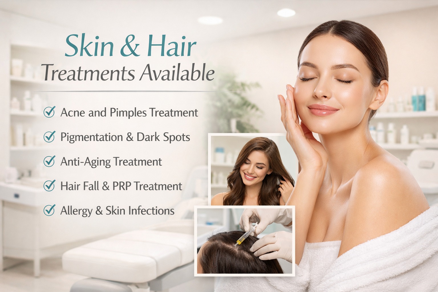 Skin & Hair Treatments Available