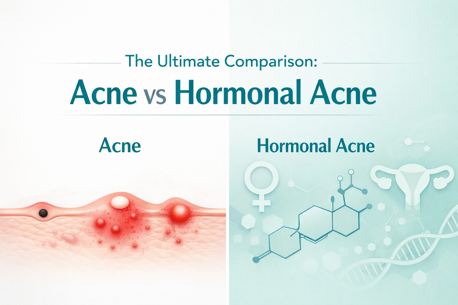 The Ultimate Comparison: Acne vs Hormonal Acne