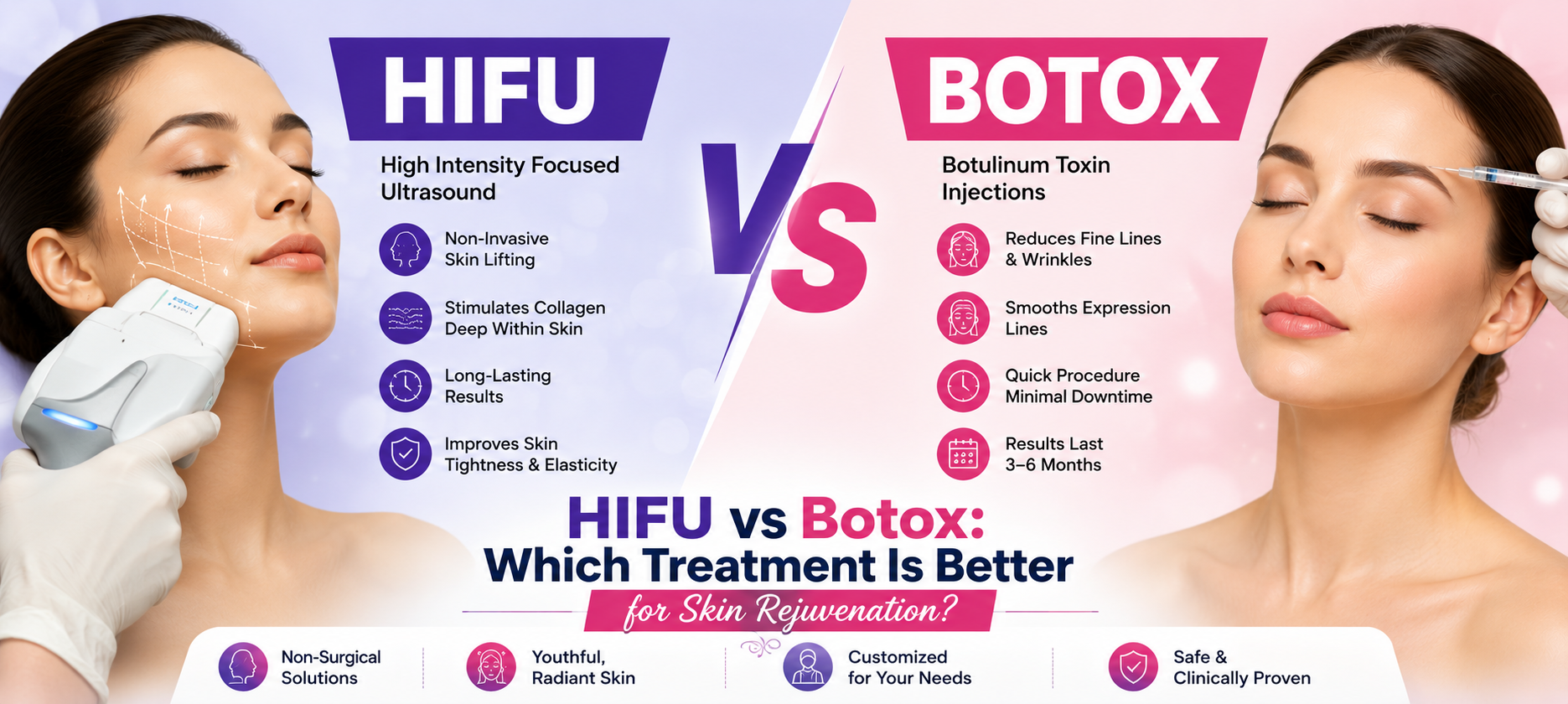 HIFU vs Botox: Which Treatment Is Better for Skin Rejuvenation?
