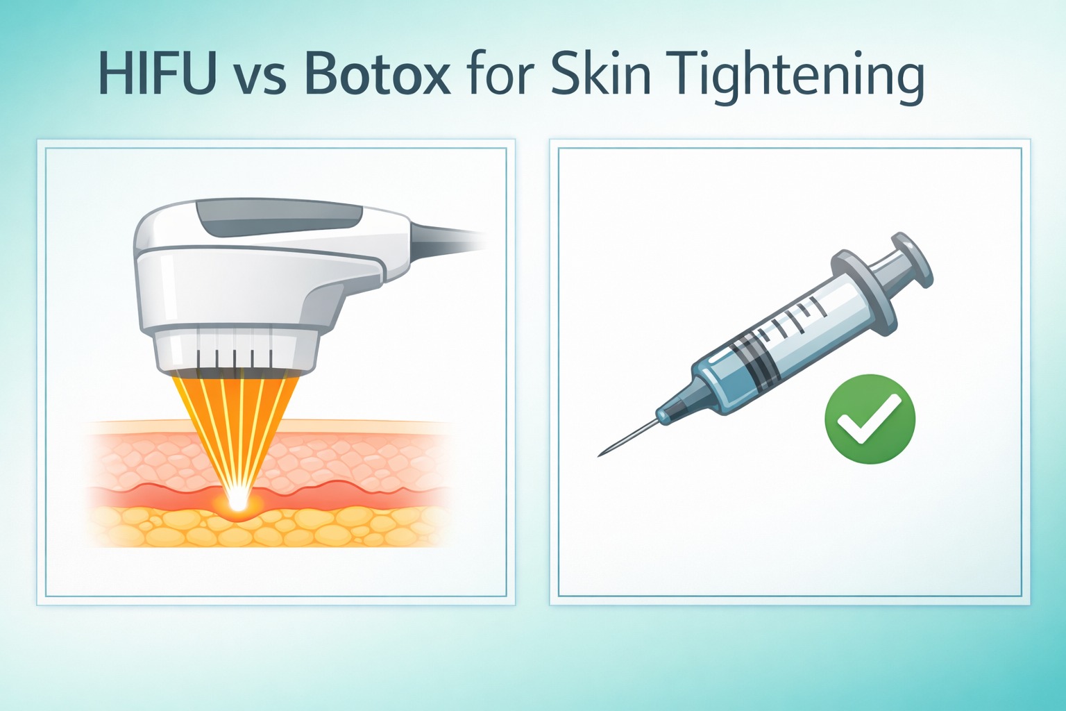 HIFU vs Botox for Skin Tightening