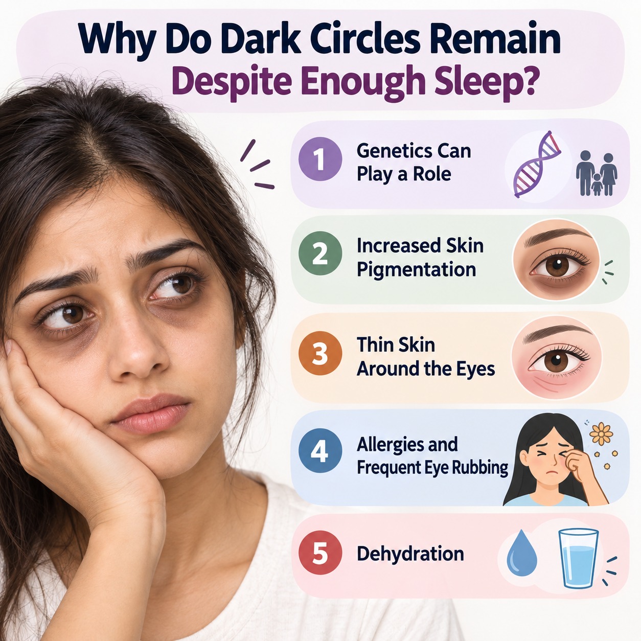 Why Do Dark Circles Remain Despite Enough Sleep?